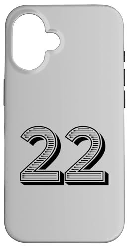 Nummer Twenty Two #22 für Sportmann-Uniform-Event Hülle für iPhone 16 Nummer Twenty Two #22 für Sportmann-Uniform-Event Hülle für iPhone 16 von Numbers for Sports Teams Uniform & Birthdays