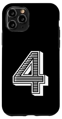 Nummer Vier #4 Sportmannschaftsuniform Hülle für iPhone 11 Pro Nummer Vier #4 Sportmannschaftsuniform Hülle für iPhone 11 Pro von Numbers for Sports Teams Uniform & Birthdays