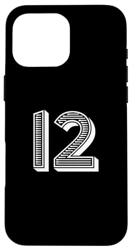 Nummer zwölf #12 Sportmannschaftsuniform Hülle für iPhone 16 Pro Max Nummer zwölf #12 Sportmannschaftsuniform Hülle für iPhone 16 Pro Max von Numbers for Sports Teams Uniform & Birthdays