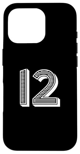 Nummer zwölf #12 Sportmannschaftsuniform Hülle für iPhone 16 Pro Nummer zwölf #12 Sportmannschaftsuniform Hülle für iPhone 16 Pro von Numbers for Sports Teams Uniform & Birthdays