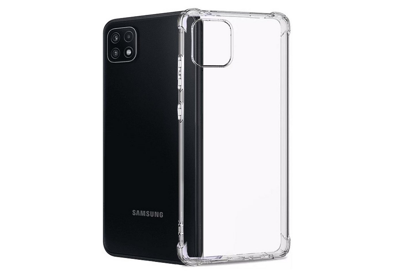 Numerva Handyhülle Anti Shock Case für Samsung Galaxy A22, Air Bag Schutzhülle Handy Hülle Bumper Case von Numerva