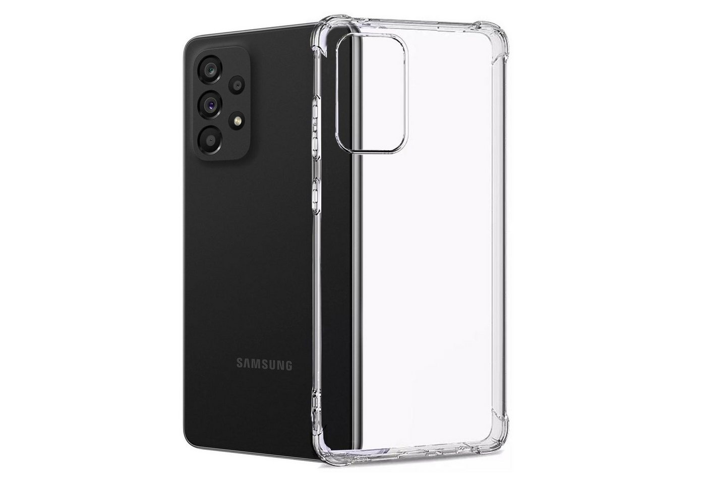 Numerva Handyhülle Anti Shock Case für Samsung Galaxy A23 / A23 5G, Air Bag Schutzhülle Handy Hülle Bumper Case von Numerva