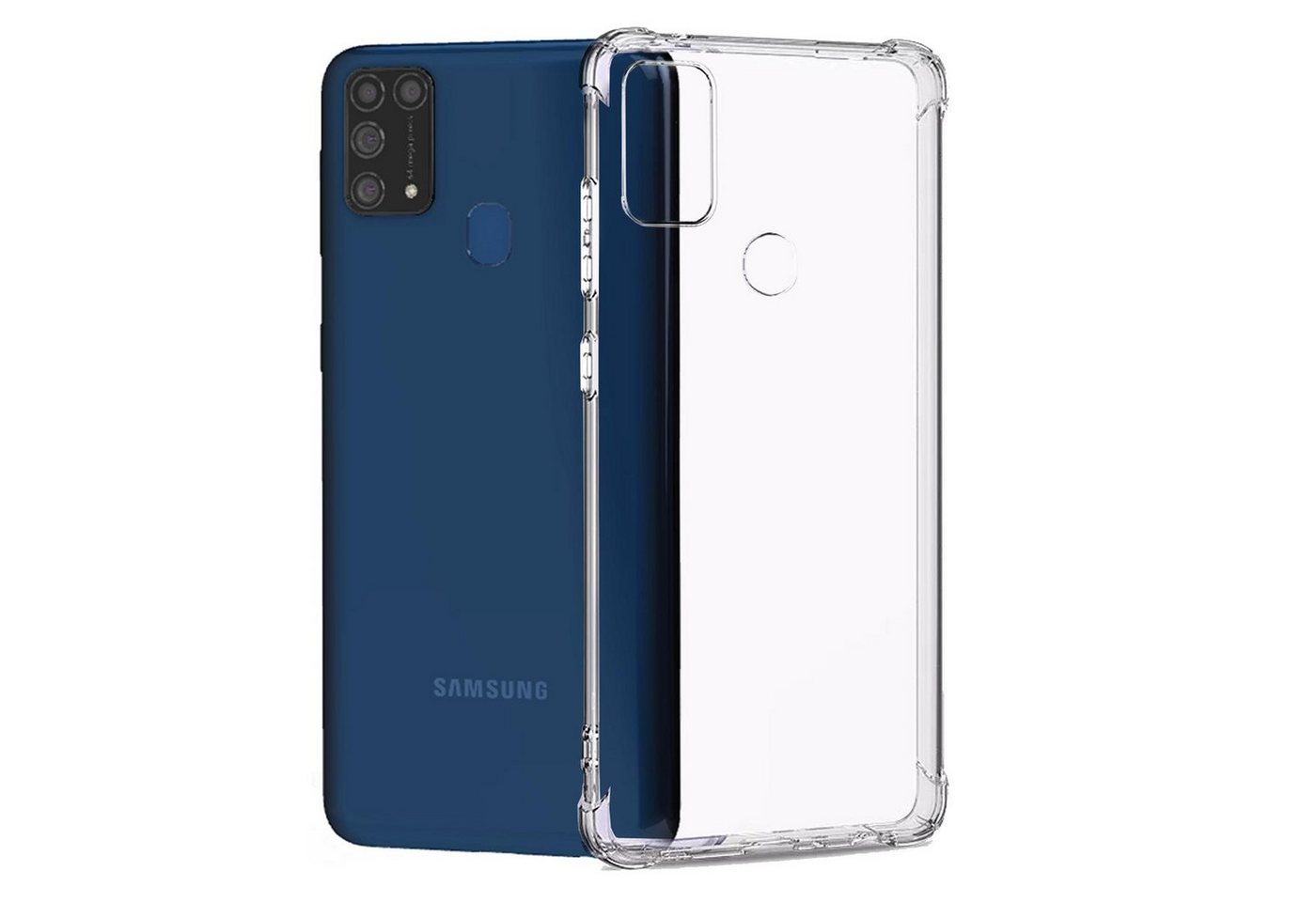 Numerva Handyhülle Anti Shock Case für Samsung Galaxy M31s, Air Bag Schutzhülle Handy Hülle Bumper Case von Numerva