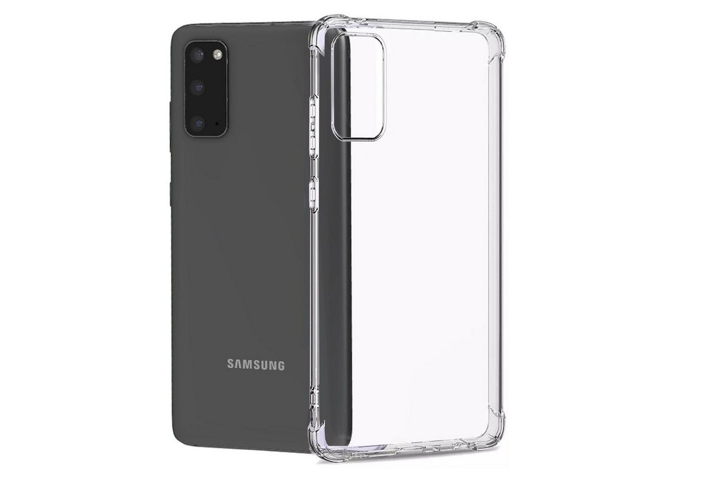 Numerva Handyhülle Anti Shock Case für Samsung Galaxy S20 FE, Air Bag Schutzhülle Handy Hülle Bumper Case von Numerva