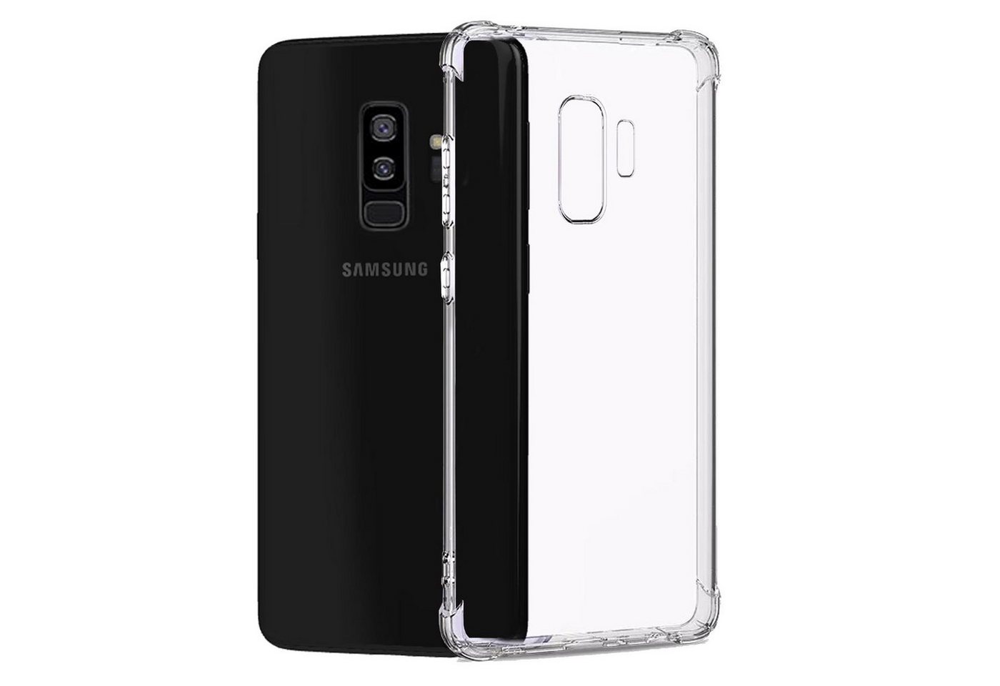 Numerva Handyhülle Anti Shock Case für Samsung Galaxy S9 Plus, Air Bag Schutzhülle Handy Hülle Bumper Case von Numerva