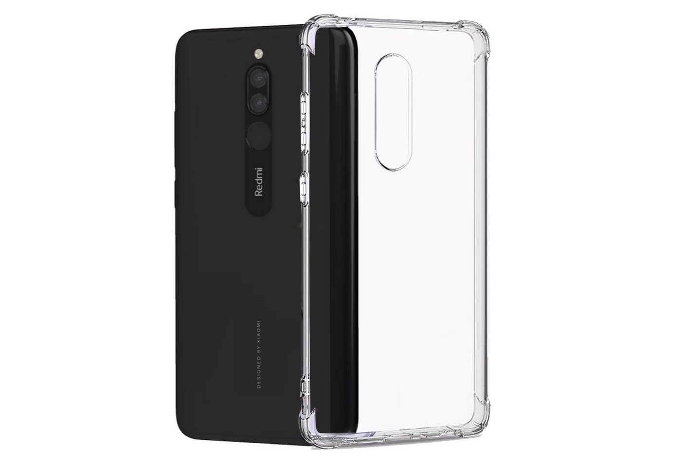 Numerva Handyhülle Anti Shock Case für Xiaomi Redmi 8, Air Bag Schutzhülle Handy Hülle Bumper Case von Numerva