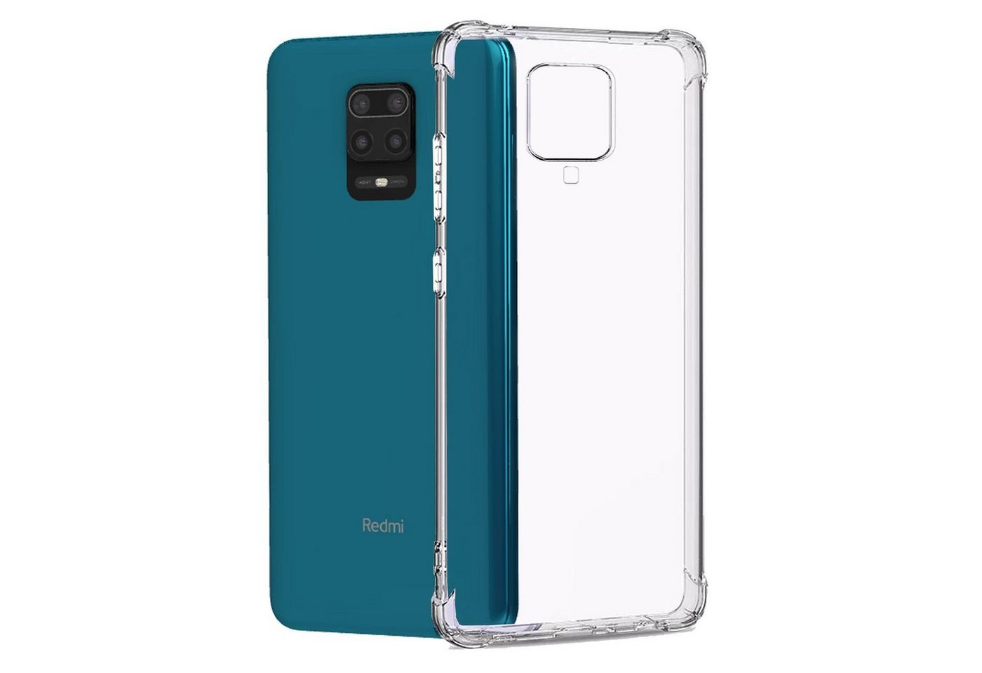 Numerva Handyhülle Anti Shock Case für Xiaomi Redmi Note 9s, Air Bag Schutzhülle Handy Hülle Bumper Case von Numerva