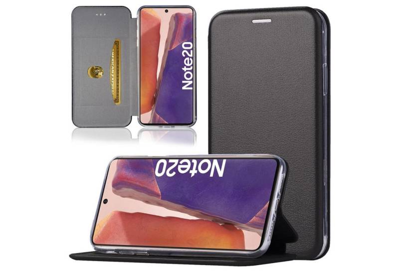 Numerva Handyhülle Handy Tasche Book Case für Samsung Galaxy Note 20 / Note 20 Ultra, Klapphülle Flip Cover Hardcover Schutz Hülle Etui von Numerva