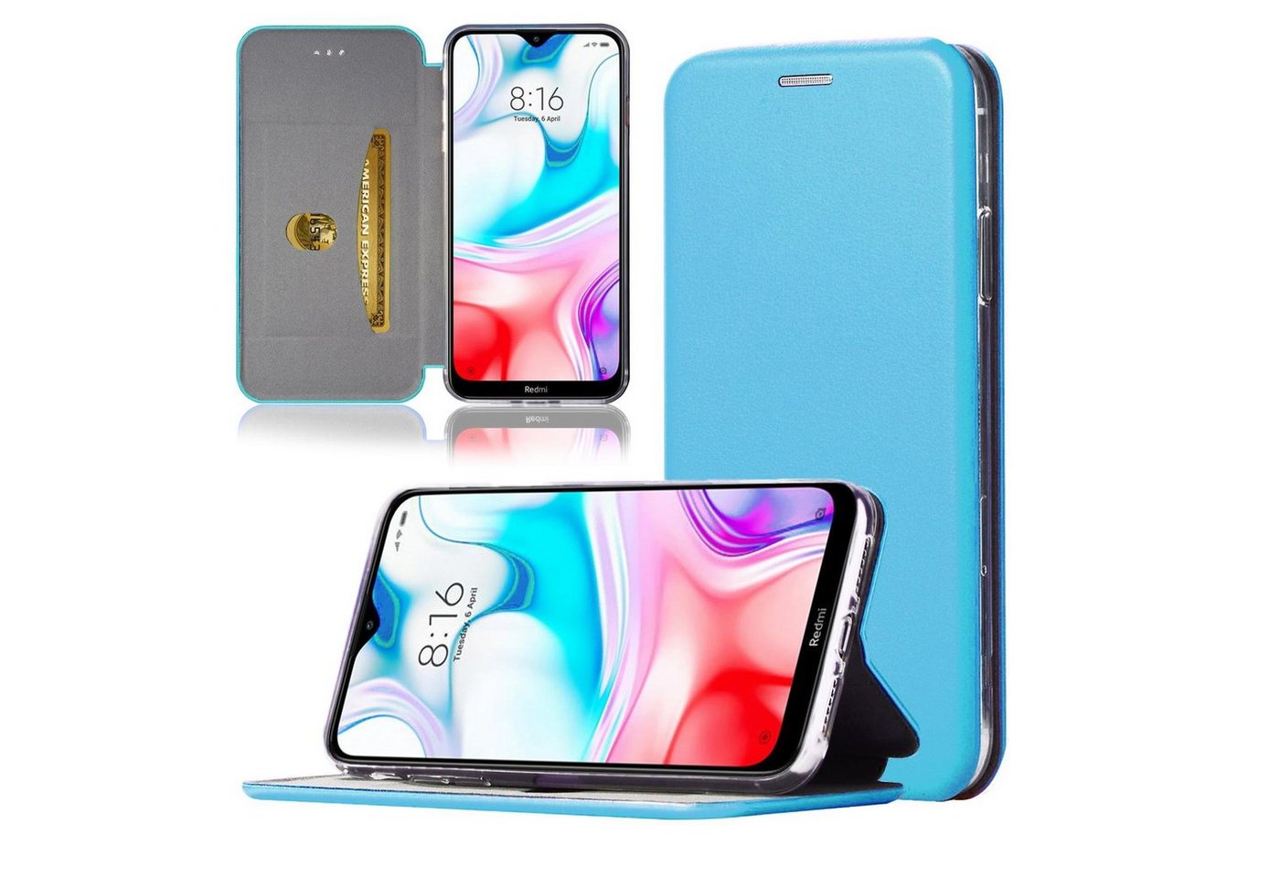 Numerva Handyhülle Handy Tasche Bookcase für Samsung Galaxy S22 Ultra, Klapphülle Flip Cover Hardcover Schutz Hülle Etui von Numerva