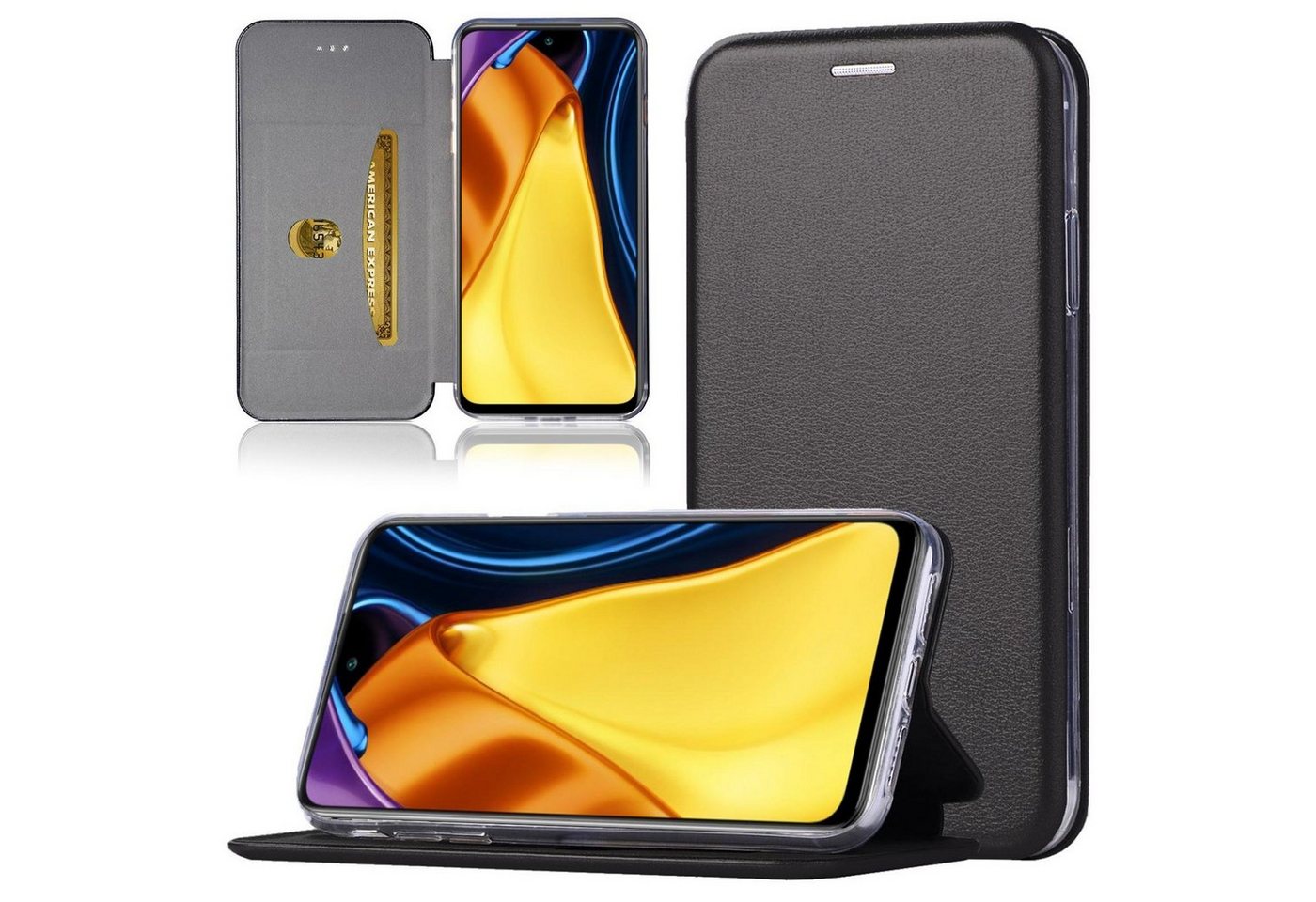 Numerva Handyhülle Handy Tasche für Xiaomi Redmi Note 11/Note 11s, Klapphülle Flip Cover Hardcover Schutz Hülle Etui von Numerva