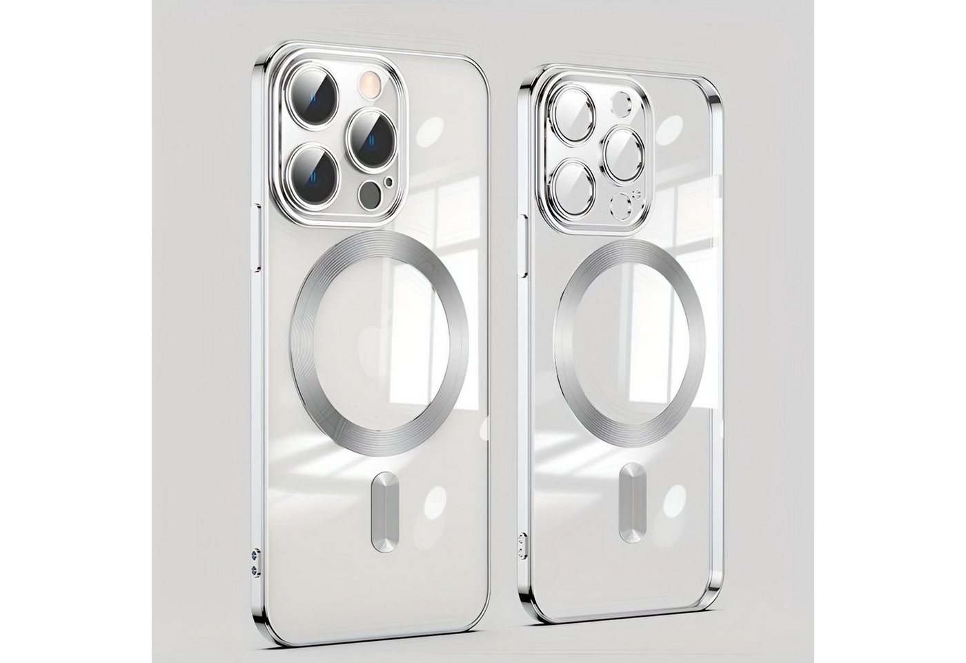 Numerva Handyhülle Magsafe Handy Hülle für Apple iPhone 12 Pro Max, Schutzhülle TPU Case Cover Bumper Magsafe Magnet und Kameraschutzglas von Numerva
