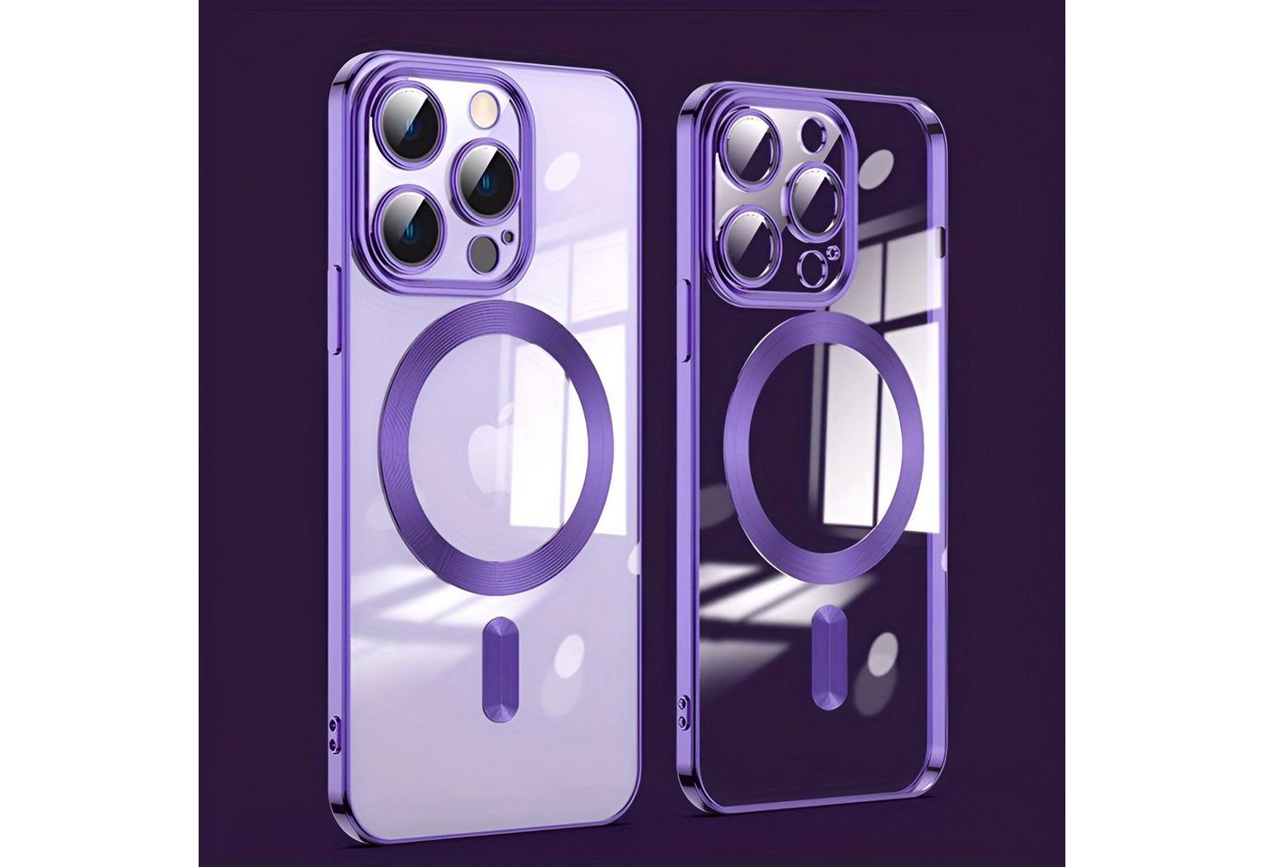 Numerva Handyhülle Magsafe Handy Hülle für Apple iPhone 14 Pro, Schutzhülle TPU Case Cover Bumper Magsafe Magnet und Kameraschutzglas von Numerva