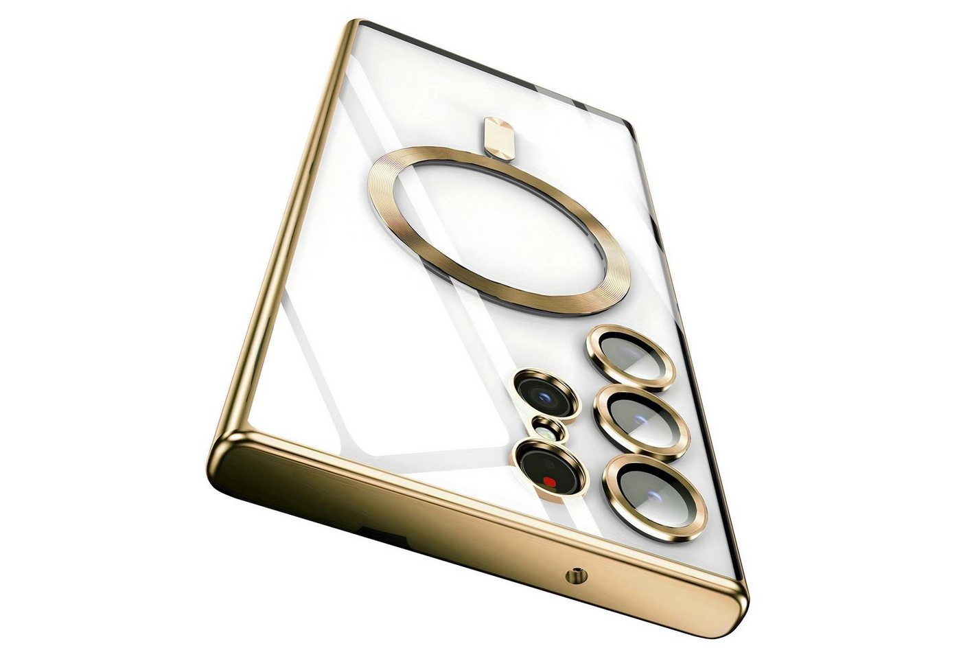Numerva Handyhülle Magsafe Handy Hülle für Samsung Galaxy S22, Schutzhülle TPU Case Cover Bumper Magsafe Magnet und Kameraschutzglas von Numerva