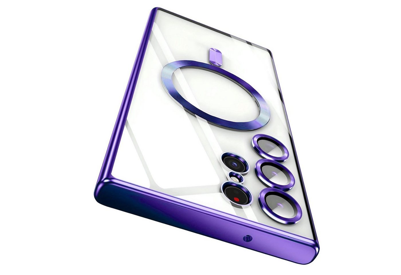 Numerva Handyhülle Magsafe Handy Hülle für Samsung Galaxy S22, Schutzhülle TPU Case Cover Bumper Magsafe Magnet und Kameraschutzglas von Numerva