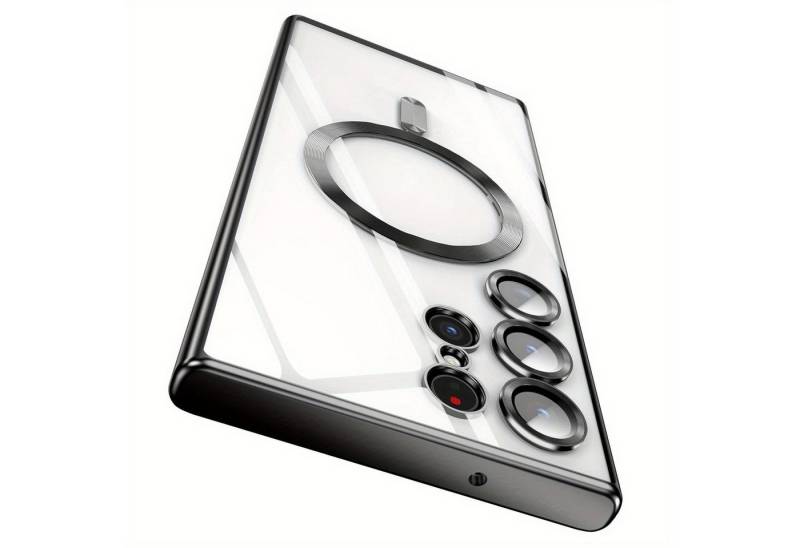Numerva Handyhülle Magsafe Handy Hülle für Samsung Galaxy S22 Ultra, Schutzhülle TPU Case Cover Bumper Magsafe Magnet und Kameraschutzglas von Numerva
