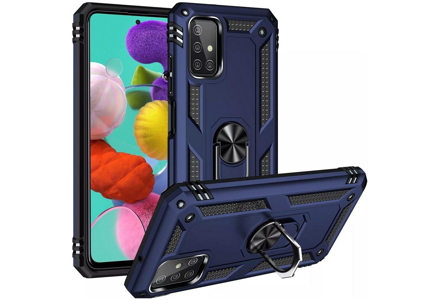 Numerva Handyhülle Schutz Hülle Outdoor Case für Samsung Galaxy A51, Panzer Hülle Bumper Case Cover von Numerva