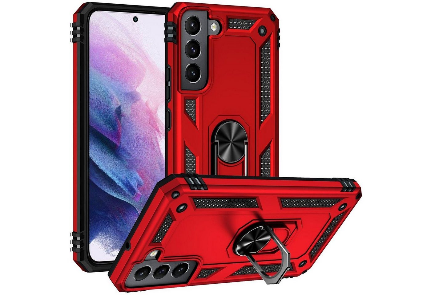 Numerva Handyhülle Schutz Hülle Outdoor Case für Samsung Galaxy S21, Panzer Hülle Bumper Case Cover von Numerva