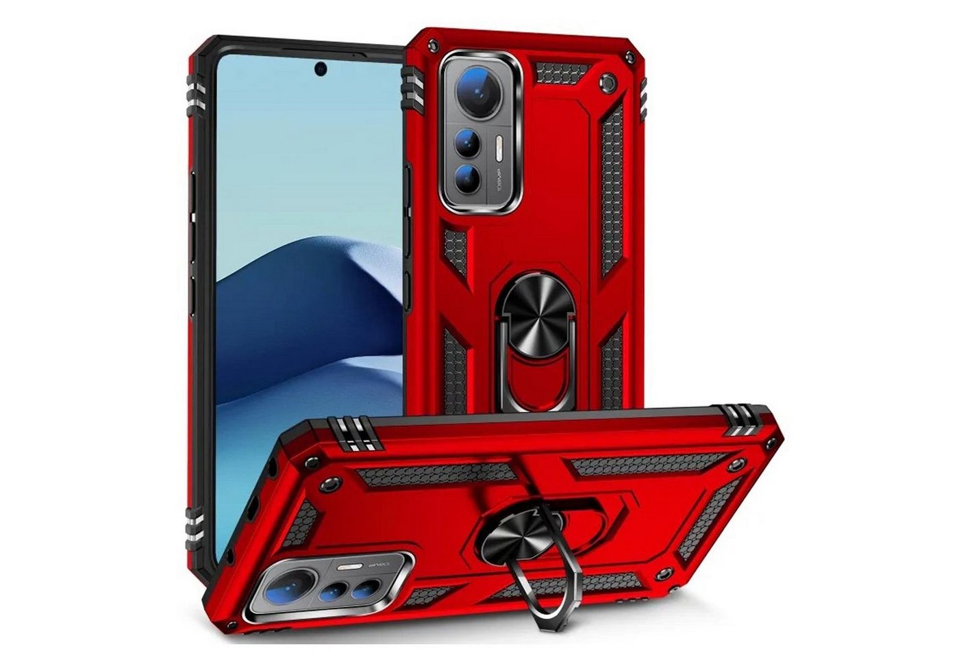 Numerva Handyhülle Schutz Hülle Outdoor Case für Xiaomi Redmi Note 12 5G, Panzer Hülle Bumper Case Cover von Numerva