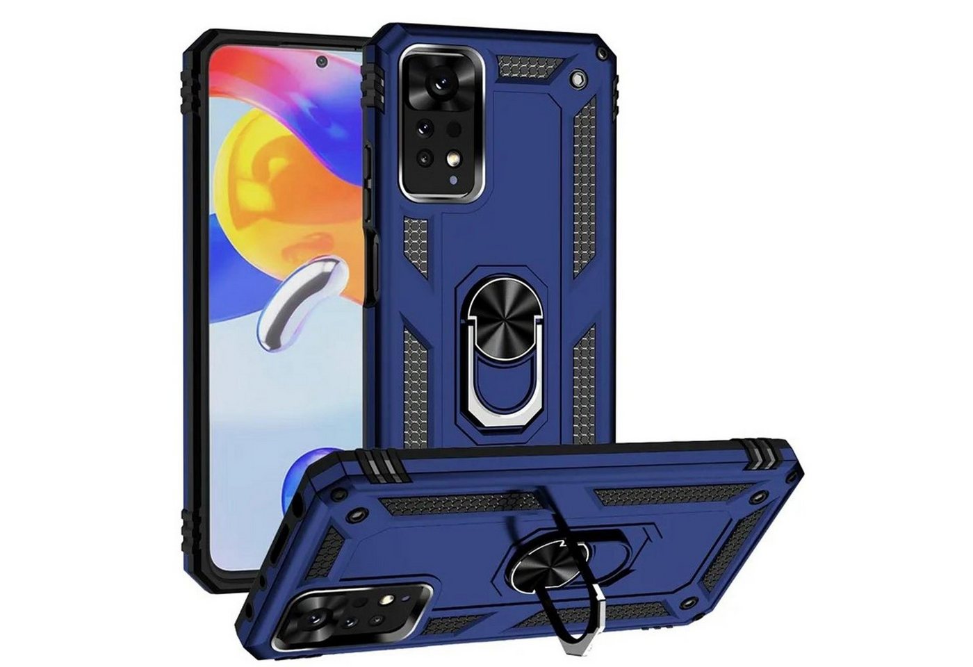 Numerva Handyhülle Schutz Hülle Outdoor für Xiaomi Redmi 9 / 9 Prime, Panzer Hülle Bumper Case Cover von Numerva