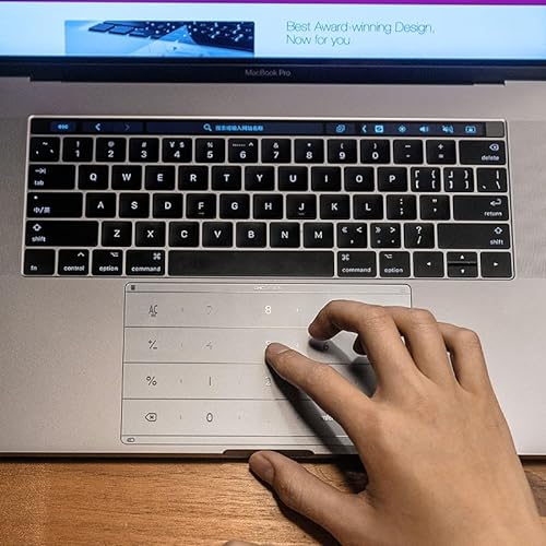 Nums Smart Touchpad, Ziffernblock-Tastatur, für MacBook Air 15 Zoll 2023 M3/M2, A2941, Touchpad-Schutzhülle, langlebiges gehärtetes Glas von Nums