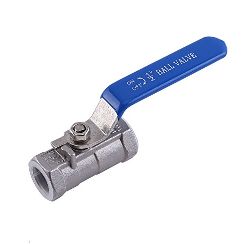 Kugelhahn, 1/2 Zoll Wasserventil Absperrung Edelstahl Hochdruckreiniger Kugelhahnsatz für Wasser Öl Gas Kugelhahn, 1/2 Zoll Wasserventil Absperrung Edelstahl Hochdruckreiniger Kugelhahnsatz für Wasser Öl Gas von FangZin