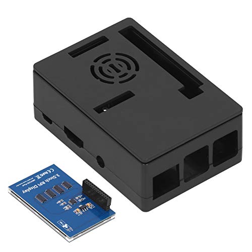 Nunafey LCD-Display und Shell-Set, 3,5-Zoll-LCD-Display mit resistivem Touchscreen und Zubehör für Raspberry Pi für 4B/3B+/3B/2B(Schwarze Schale + 3,5-Zoll-Bildschirm) von Nunafey