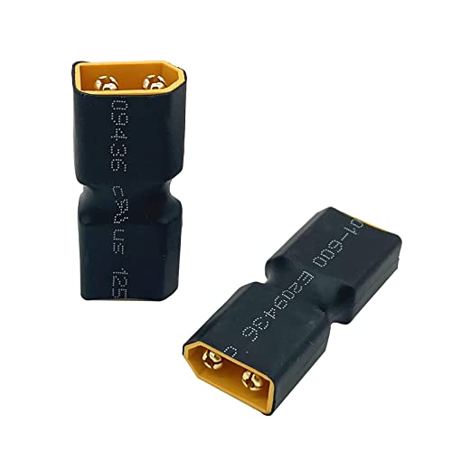Nuofany 2Packs XT60 Weiblich zu Weiblich Stecker kein Drahtadapter, XT60 Stecker Adapter für RC FPV Auto Flugzeug Drone LiPo Batterie Nuofany 2Packs XT60 Weiblich zu Weiblich Stecker kein Drahtadapter, XT60 Stecker Adapter für RC FPV Auto Flugzeug Drone LiPo Batterie von Nuofany