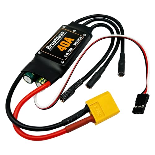 40A Brushless ESC 2-4S Geschwindigkeitsregler 5V 3A BEC mit XT-60 Stecker für RC Drohne Flugzeuge Multi-Achsen Flugzeuge Hubschrauber 40A Brushless ESC 2-4S Geschwindigkeitsregler 5V 3A BEC mit XT-60 Stecker für RC Drohne Flugzeuge Multi-Achsen Flugzeuge Hubschrauber von Nuofany