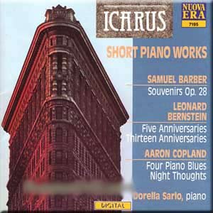 Barber, Bernstein, Copland - Short Piano Works - Dorella Sarlo (CD) von Nuova Era