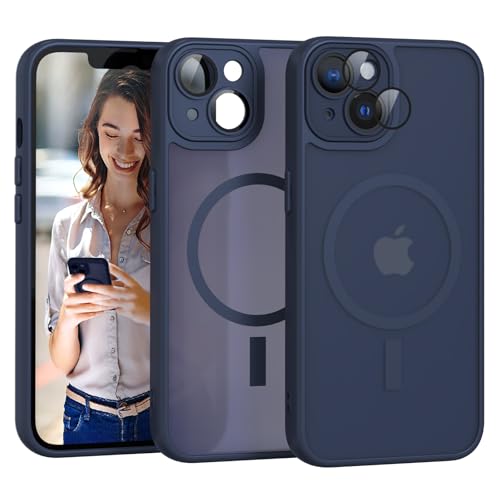 Nupcknn Magnetische Schutzhülle für iPhone 13 Pro Max, kompatibel mit Magsafe, voller Kameraschutz, kabelloses Aufladen, stoßfest, transparente Rückseite, kratzfest Nupcknn Magnetische Schutzhülle für iPhone 13 Pro Max, kompatibel mit Magsafe, voller Kameraschutz, kabelloses Aufladen, stoßfest, transparente Rückseite, kratzfest von Nupcknn