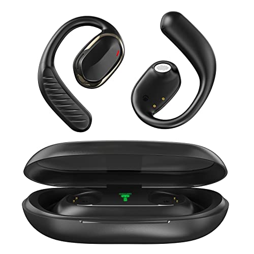 Nurati N3 Open Ear Kopfhörer mit Ohrbügeln, Bluetooth 5.2 Kabellos Ohrhörer mit 17 Stunden, 16.2mm Audiotreibern, IPX5 wasserdicht, Over Ear Sportkopfhörer zum Laufen/Radfahren/Wandern/Fitnessstudio von Nurati