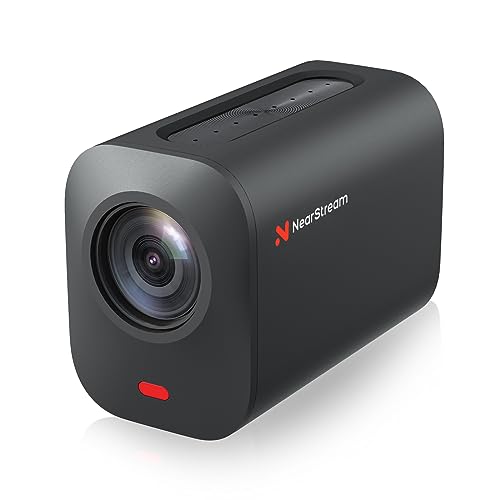 Nuroum NearStream VM33 Kabellose Live-Streaming-Kamera, 40x hybrider Zoom, 2K-Aufzeichnen/1080P-Streamen, 8 MEMS Mikrofone, funktioniert mit YouTube/Facebook/Twitch, Appsteuerung über WLAN/AP-Modus von Nuroum