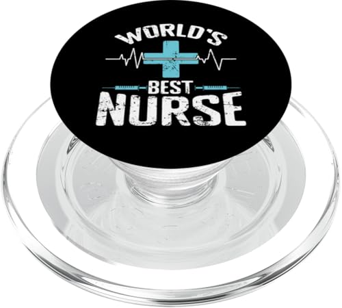 Die beste Krankenschwester der Welt PopSockets PopGrip für MagSafe Die beste Krankenschwester der Welt PopSockets PopGrip für MagSafe von Nurse Hospital profession job care Medicine