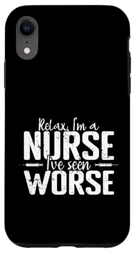 Entspann dich, ich bin eine Krankenschwester, ich habe Schlimmeres gesehen Hülle für iPhone XR Entspann dich, ich bin eine Krankenschwester, ich habe Schlimmeres gesehen Hülle für iPhone XR von Nurse Hospital profession job care Medicine