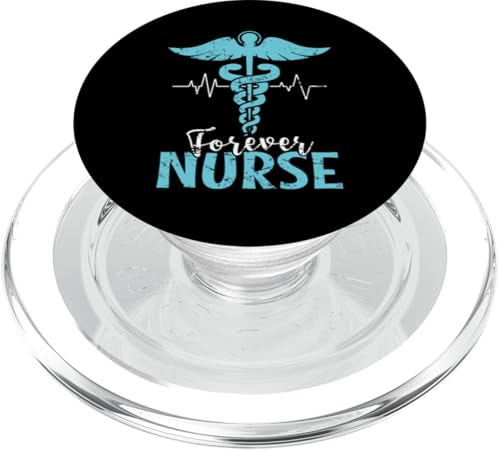 Für immer Krankenschwester PopSockets PopGrip für MagSafe Für immer Krankenschwester PopSockets PopGrip für MagSafe von Nurse Hospital profession job care Medicine