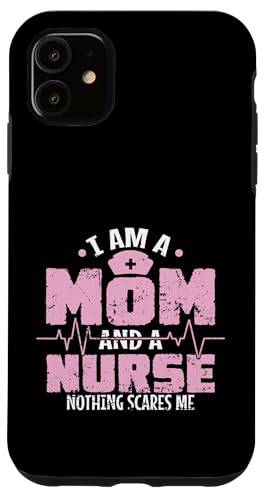 Ich bin eine Mutter und eine Krankenschwester Nichts macht mir Angst Hülle für iPhone 11 Ich bin eine Mutter und eine Krankenschwester Nichts macht mir Angst Hülle für iPhone 11 von Nurse Hospital profession job care Medicine