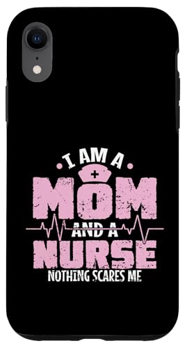 Ich bin eine Mutter und eine Krankenschwester Nichts macht mir Angst Hülle für iPhone XR Ich bin eine Mutter und eine Krankenschwester Nichts macht mir Angst Hülle für iPhone XR von Nurse Hospital profession job care Medicine