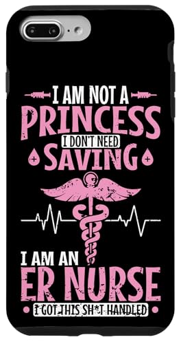 Ich bin keine Prinzessin, ich bin Notkrankenschwester Hülle für iPhone 7 Plus/8 Plus Ich bin keine Prinzessin, ich bin Notkrankenschwester Hülle für iPhone 7 Plus/8 Plus von Nurse Hospital profession job care Medicine