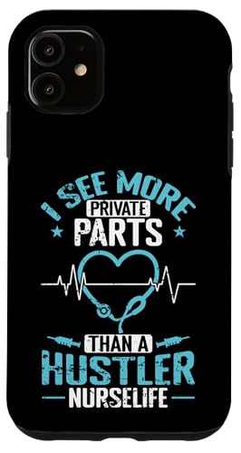 Ich sehe mehr Teile als eine Hustler Nurse Hülle für iPhone 11 Ich sehe mehr Teile als eine Hustler Nurse Hülle für iPhone 11 von Nurse Hospital profession job care Medicine