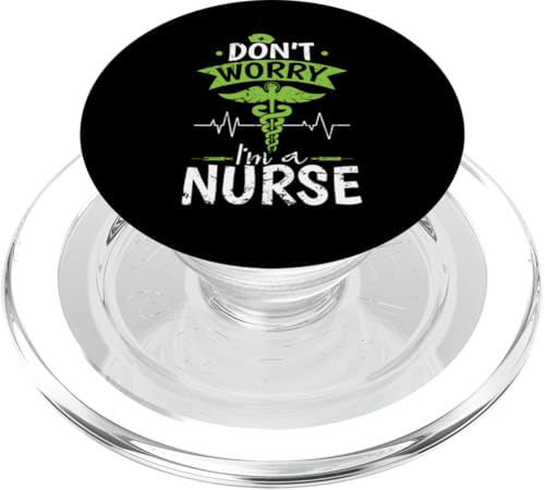 Keine Sorge, ich bin Krankenschwester PopSockets PopGrip für MagSafe Keine Sorge, ich bin Krankenschwester PopSockets PopGrip für MagSafe von Nurse Hospital profession job care Medicine