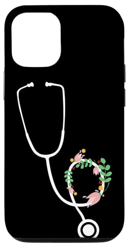 Krankenschwester-Stethoskop mit Blumen Hülle für iPhone 12/12 Pro Krankenschwester-Stethoskop mit Blumen Hülle für iPhone 12/12 Pro von Nurse Hospital profession job care Medicine