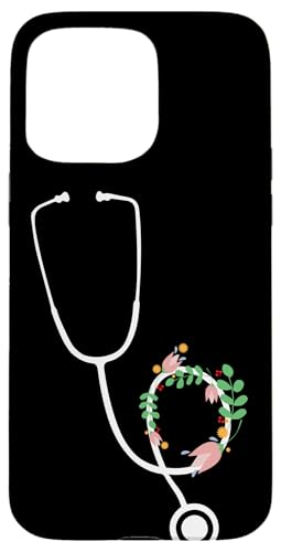 Krankenschwester-Stethoskop mit Blumen Hülle für iPhone 15 Pro Max Krankenschwester-Stethoskop mit Blumen Hülle für iPhone 15 Pro Max von Nurse Hospital profession job care Medicine