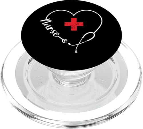 Krankenschwester im Krankenhaus mit Herz PopSockets PopGrip für MagSafe Krankenschwester im Krankenhaus mit Herz PopSockets PopGrip für MagSafe von Nurse Hospital profession job care Medicine
