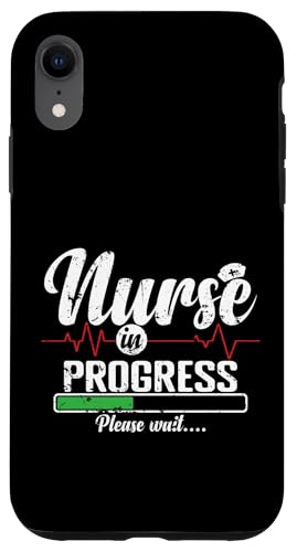 Krankenschwester in Bearbeitung. Bitte warten Sie Hülle für iPhone XR Krankenschwester in Bearbeitung. Bitte warten Sie Hülle für iPhone XR von Nurse Hospital profession job care Medicine
