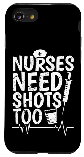 Krankenschwestern brauchen auch Schüsse Hülle für iPhone SE (2020) / 7 / 8 von Nurse Hospital profession job care Medicine