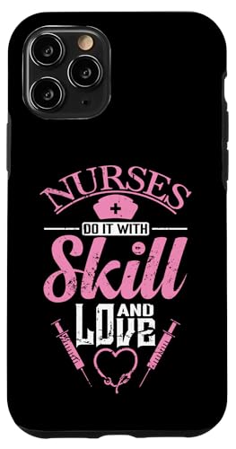 Krankenschwestern tun es mit Geschick und Liebe Hülle für iPhone 11 Pro Krankenschwestern tun es mit Geschick und Liebe Hülle für iPhone 11 Pro von Nurse Hospital profession job care Medicine