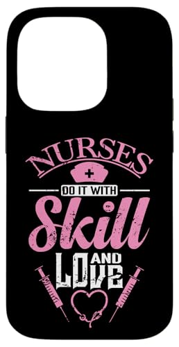 Krankenschwestern tun es mit Geschick und Liebe Hülle für iPhone 14 Pro Krankenschwestern tun es mit Geschick und Liebe Hülle für iPhone 14 Pro von Nurse Hospital profession job care Medicine