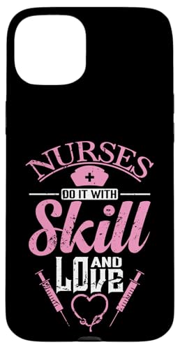 Krankenschwestern tun es mit Geschick und Liebe Hülle für iPhone 15 Plus Krankenschwestern tun es mit Geschick und Liebe Hülle für iPhone 15 Plus von Nurse Hospital profession job care Medicine