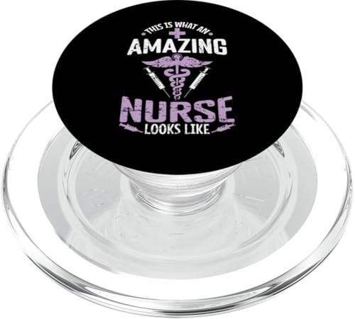 So sieht eine erstaunliche Krankenschwester aus PopSockets PopGrip für MagSafe So sieht eine erstaunliche Krankenschwester aus PopSockets PopGrip für MagSafe von Nurse Hospital profession job care Medicine