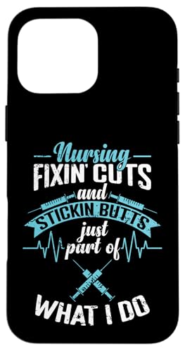 Stillende Schnitte und klebrige Hintern Hülle für iPhone 16 Pro Max Stillende Schnitte und klebrige Hintern Hülle für iPhone 16 Pro Max von Nurse Hospital profession job care Medicine